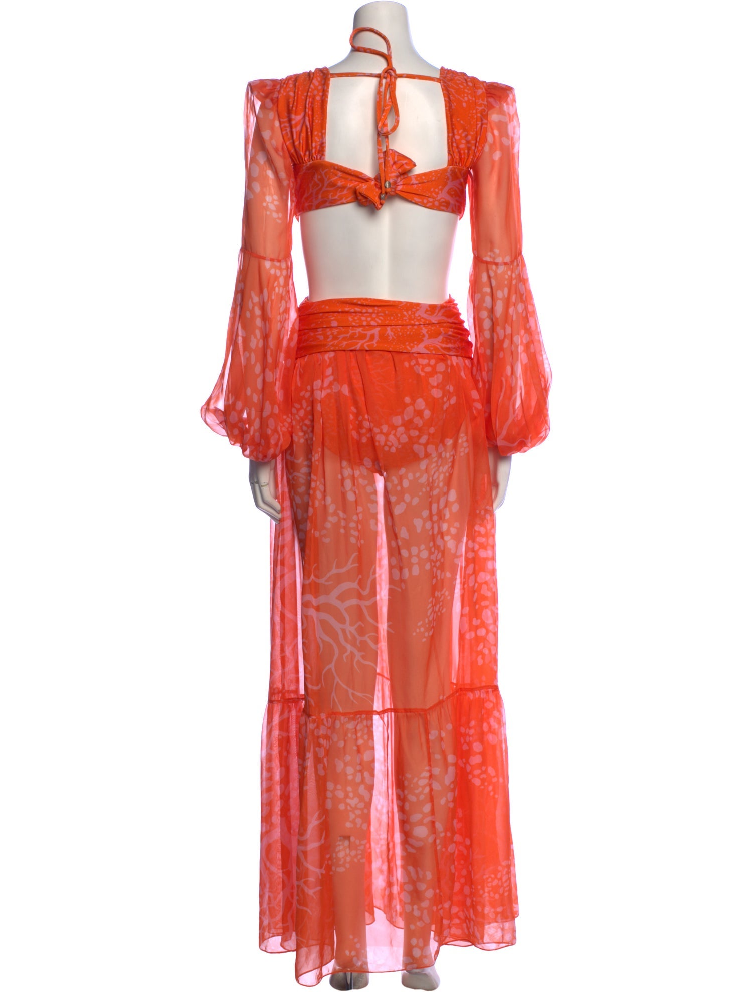 PatBO Plunge Neckline Long Dress